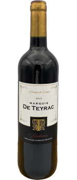 MARQUIS DE BORDEAUX - Grand Vin de Bordeaux - Vin Rouge - 2021-13,5% Alcool  - Bouteille 75 cl : : Epicerie